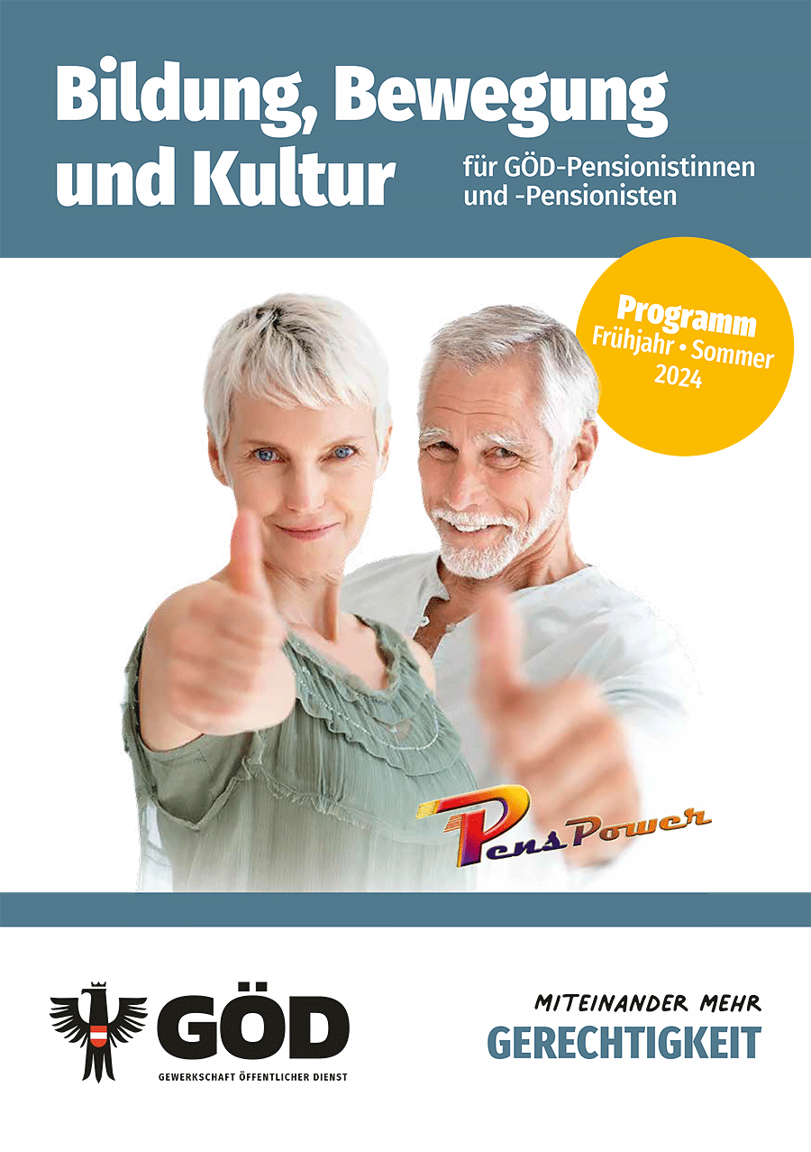 Bildungsbroschüre für GÖD-Pensionistinnen und -Pensionisten - Frühjahr/Sommer 2024 - PDF 1.435K - Grafik - 'Bildung' © Yuri Arcurs / vege@fotolia.com